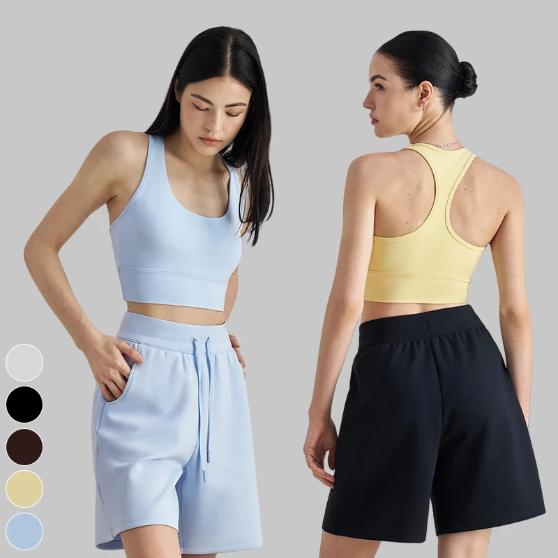 New Fashion High Quality Fitness Yoga Top With Pads Workout Running Active in Built Bra Yoga Bra for Women