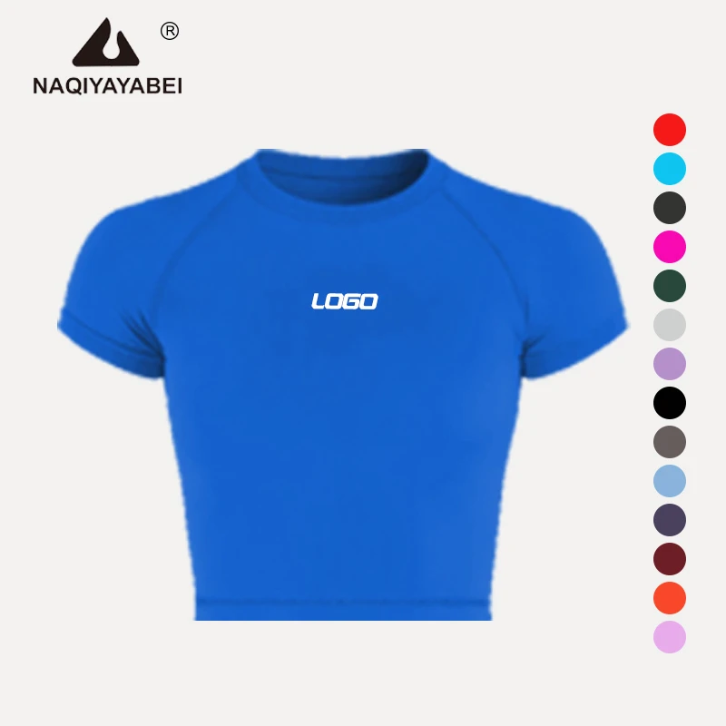 Women Seamless Short Sleeve Shirts High Stretch Yoga Top Fitness Gym Wear Ropa Deportiva Mujer