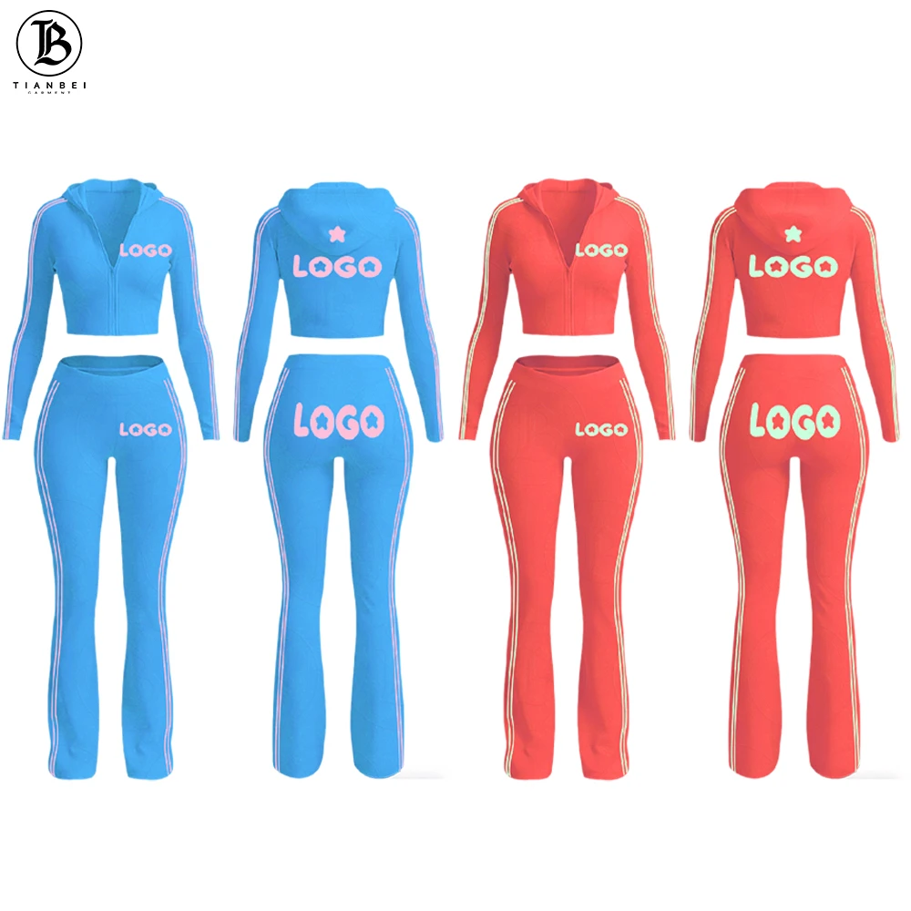 High Quality Women's Yoga Workout Set Spring Sports Set Slim Fit Hoodie Jacket Jogger Pants Activewear Gym Fitness Two-Piece Set