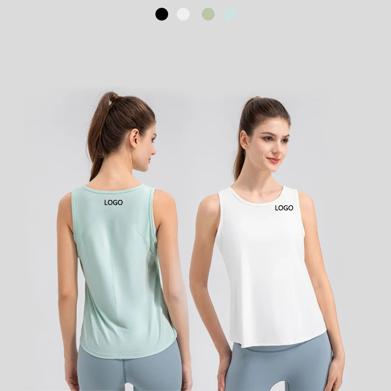 Women's Round Neck Lightweight Seamless Breathable Yoga Top for Gym Fitness Running-Spandex/Nylon Material