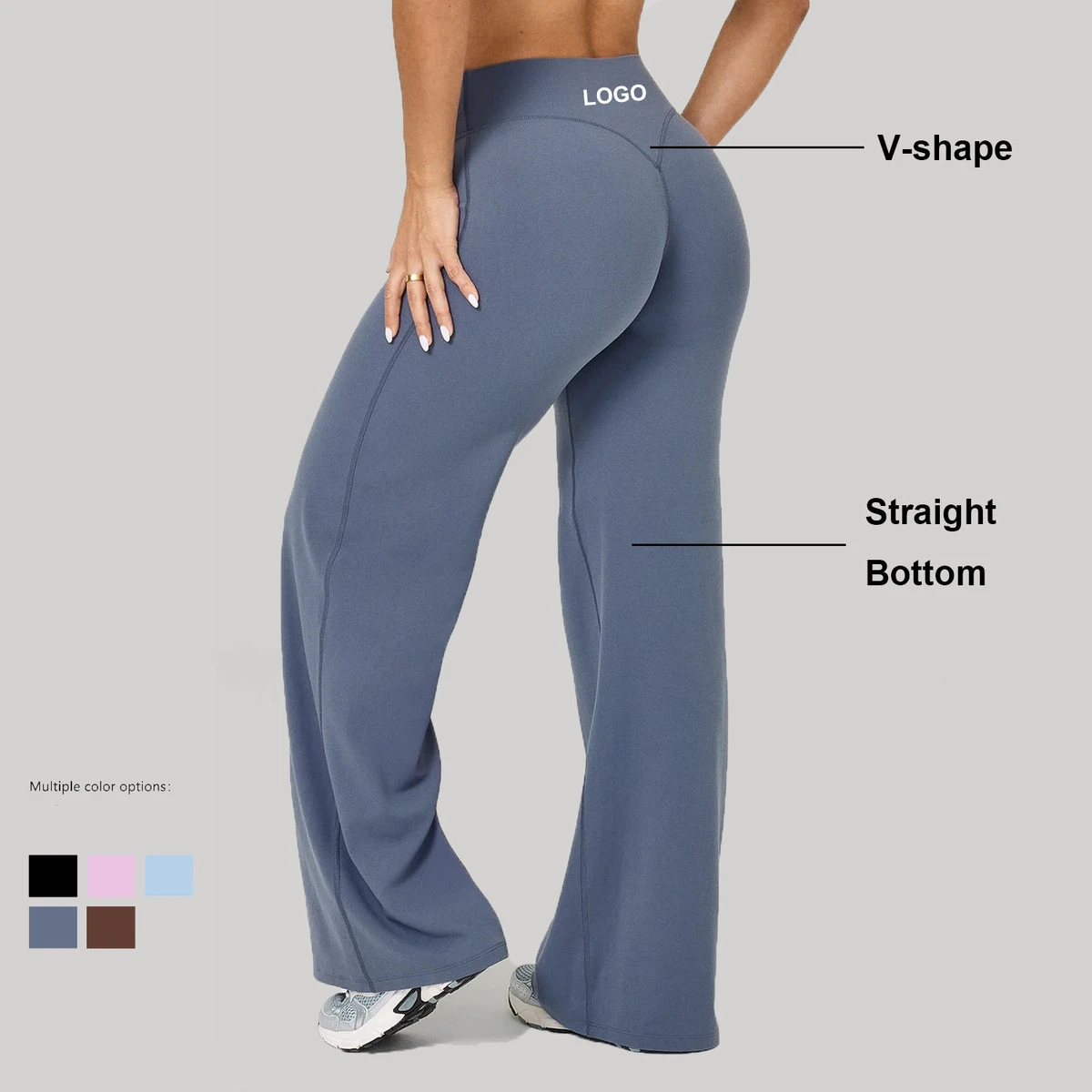 High Stretch Soft High Waist Yoga Pants Legging for Women Comfortable Breathable Yoga Straight Leg Quick Dry Sport Leisure Pants