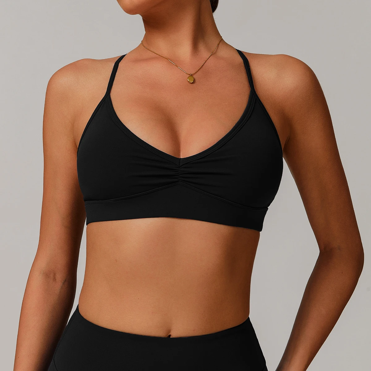 Women High Elasticity Sports Bra Breathable Yoga Gym Workout Top for Fitness