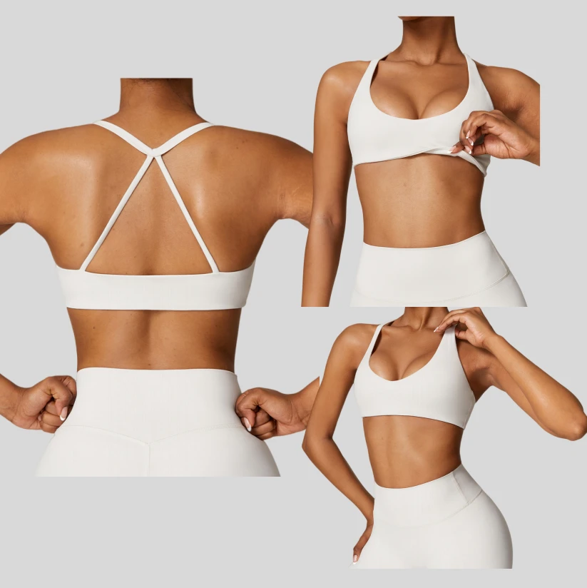 Women's Reversible Cross Back Yoga Bra Quick-Drying Fitness Vest with Print XL Push-up Sports Bra for Summer Running