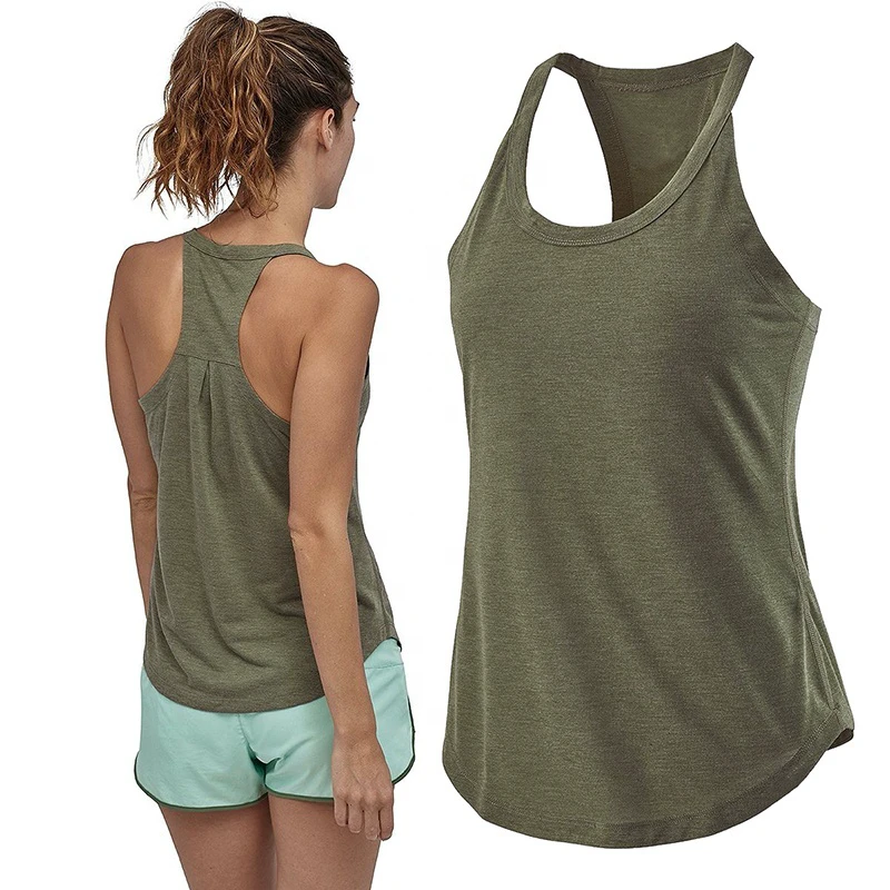 KWO Female I-Shaped Strap Gym Singlet Women'S Running Underwear Beauty Back Round Neck Pullover Sleeveless Loose Woman Yoga Vest