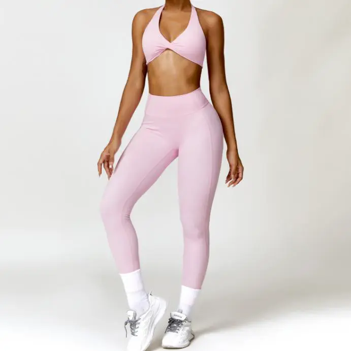 Factory Custom Seamless 5 Piece Sports Fitness Sets Stand Collar Zipper Womens Quick Drying Running Breathable seamless yoga set
