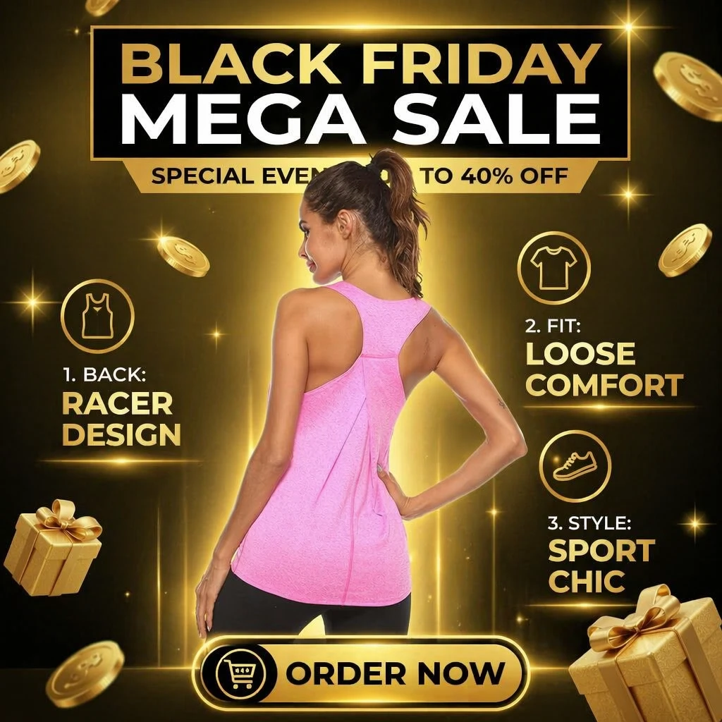 Hot Sale Women Gym Yoga Top Loose Running Shirts Athletic Fitness Backless Mesh Racer Back Tank Top