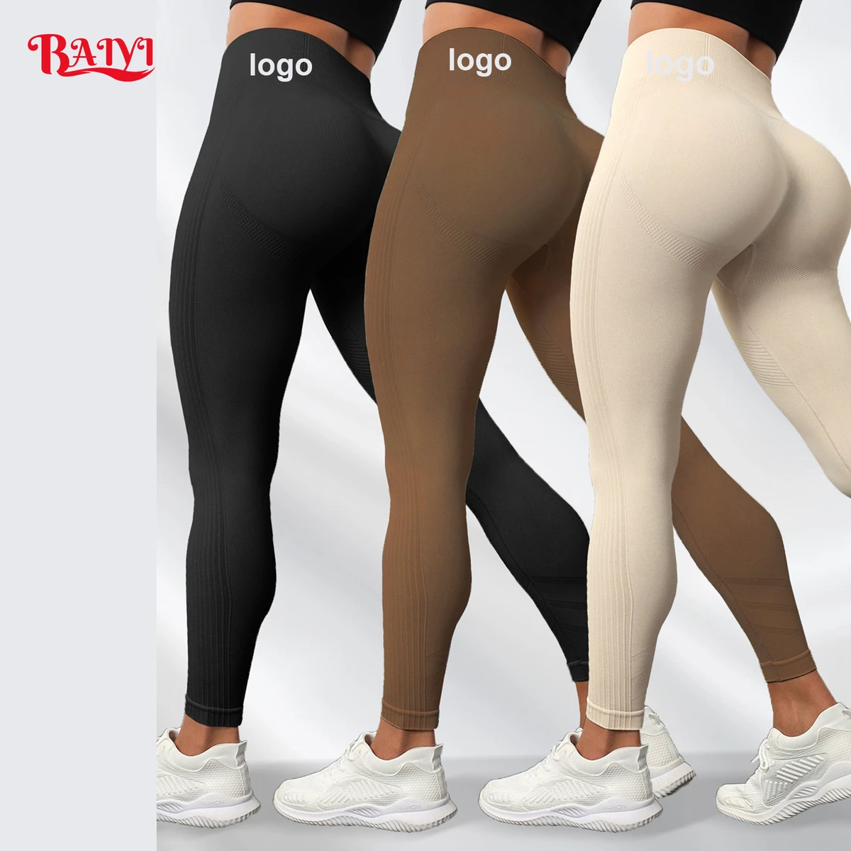Women's Sportswear High Waist Squat Proof Sports Yoga Leggings Quick Dry Booty Lift Running Fitness Gym Pants Workout Leggings