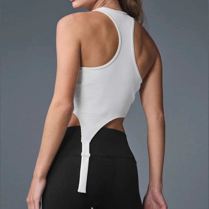 New Arrival Slim Fit Sleeveless Workout Vest Women's Athletic Gym Sports Clothing Sleeveless Shirt