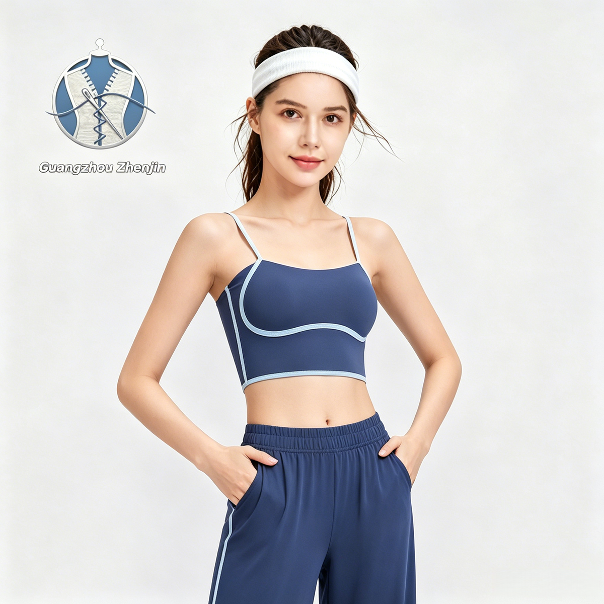 Adjustable Backless Yoga Vest with Bra Pads, Summer Nude-feel Set, Fitness Shockproof Sports Bra