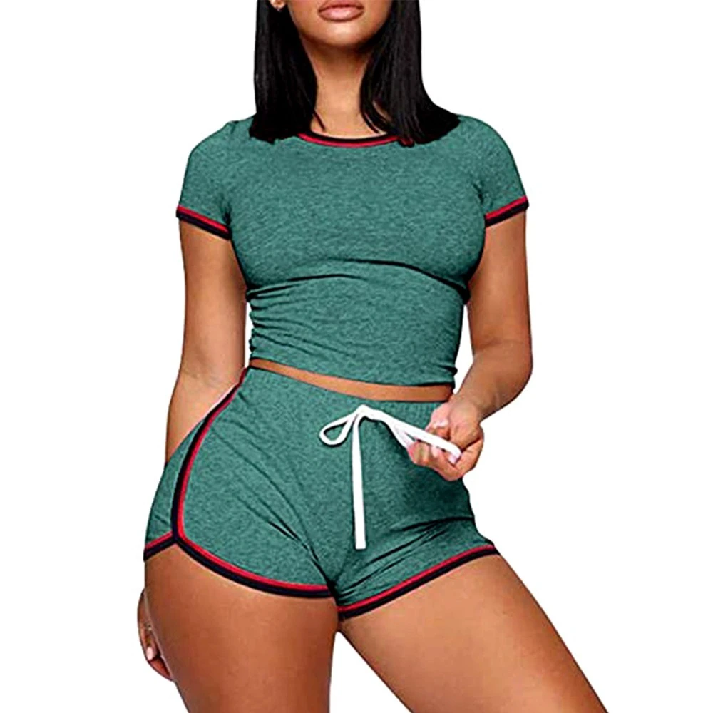 Women's Breathable Compression Yoga Shorts Bra Set Quick Dry Stretchy V Cut Scrunch Back Fitness Sportswear With Spandex Lining