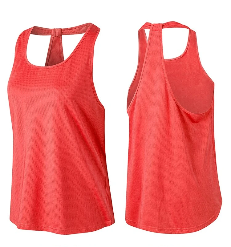 Best Sale Women's Long Tassel Tank Tops Loose Breathable Backless Fitness Running Sleeveless Shirt Gym Vest Workout Clothing