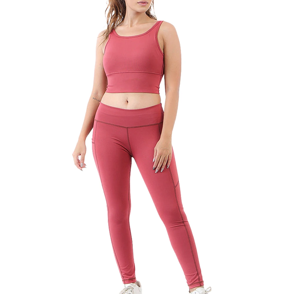 Comfortable Solid Plus Size Yoga Set for Women & Men-Breathable High Quality 2-Piece Activewear Gym Workout Wear