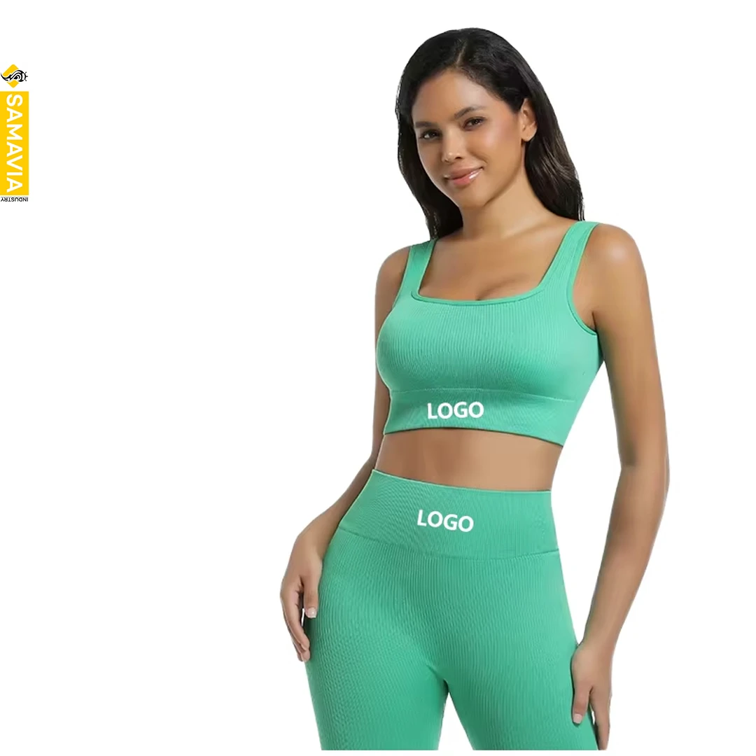 Custom Lightweight Spandex Plus Size Yoga Set 2-Piece Women's Gym Apparel Belt SMART FABRIC Breathable Eco-Friendly Wholesale