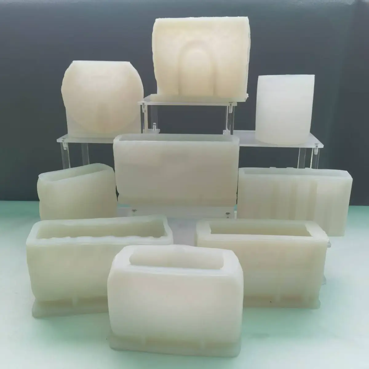 Large Size Handbag Wallet Brand Luxury Popular Candle Aromatherapy Gypsum Cake Silicone Mold