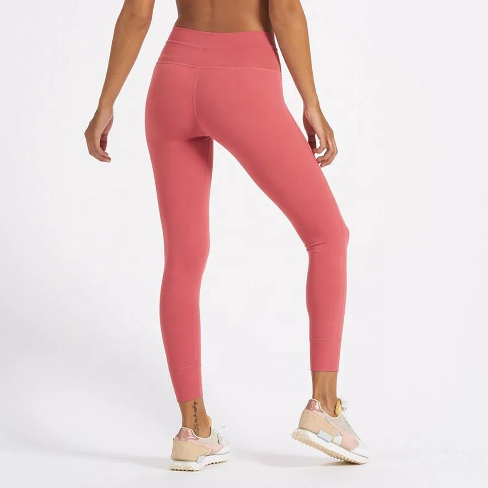 Women's High Waist Full Length Solid Color Seamless Yoga Pants Stretch Breathable Sporty Spandex\Polyester Made Yoga Leggings