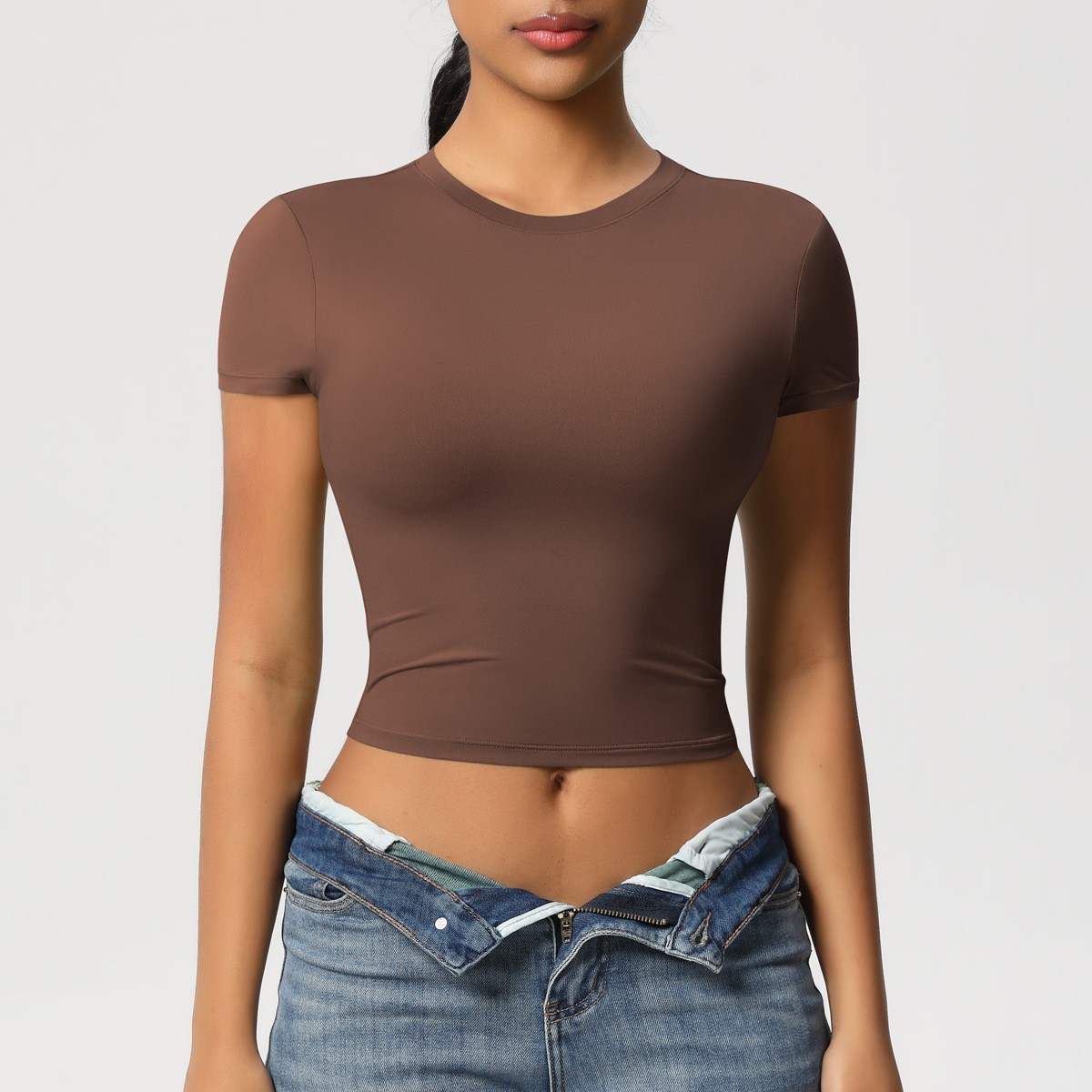 Women Breathable Sport Top Yoga Crop Top Fitness Tank Top Plus Size Underwear Active Wear with Removable Chest Pad
