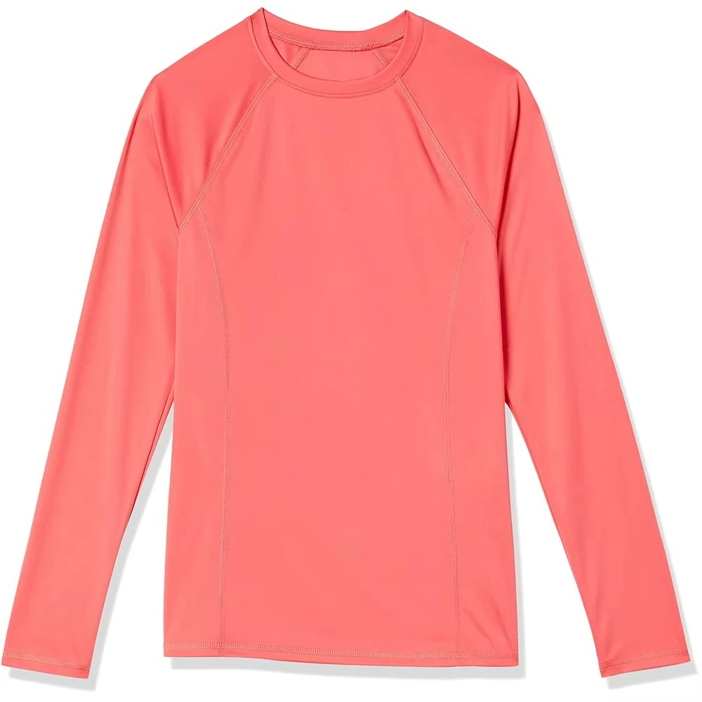 Wholesale Custom Logo Compression Gym Shirt Women Quick Dry Polyester Spandex Workout Top Tight Fit Activewear
