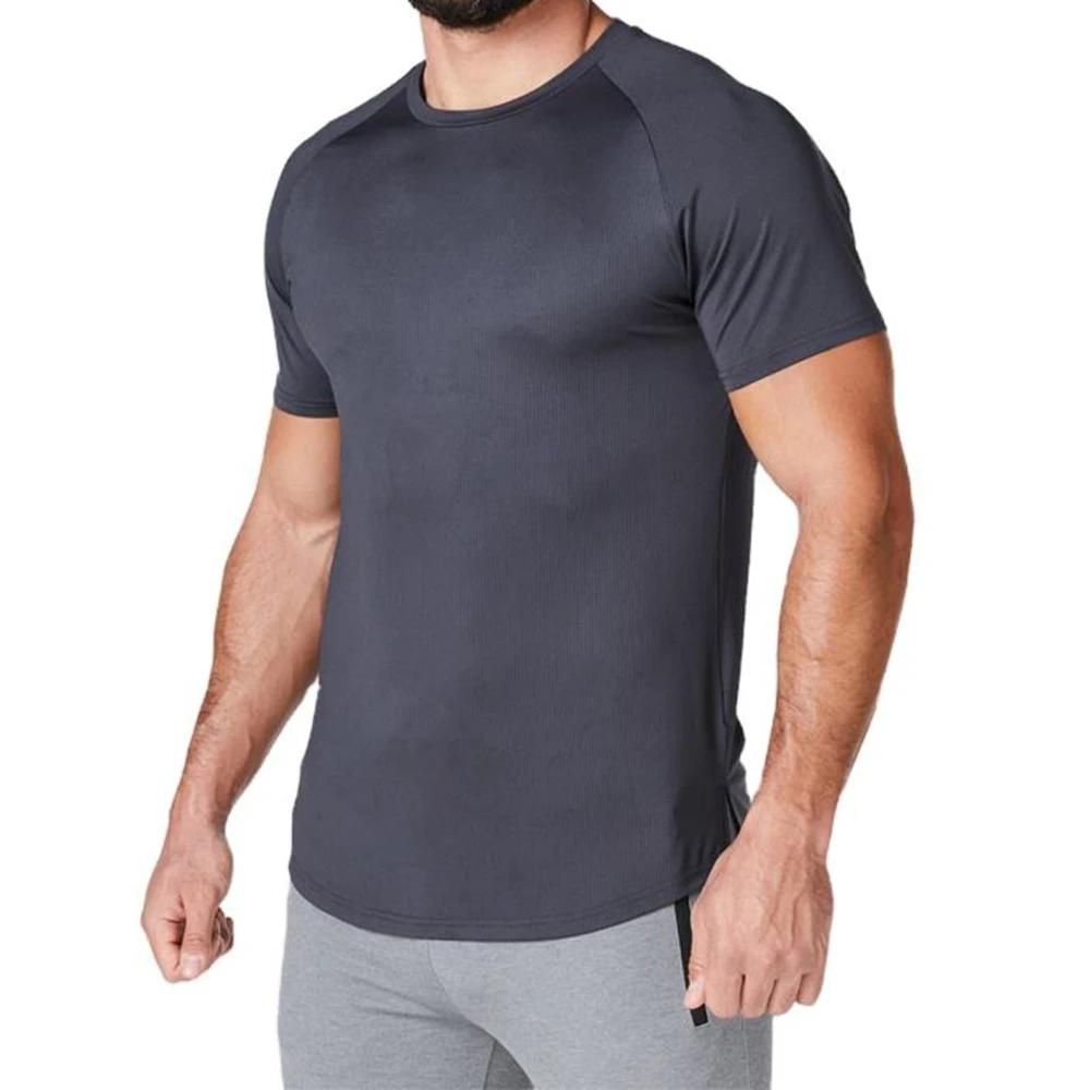 Men's Sporty Muscle Gym T-Shirt New Design Basic Crop Top for Yoga Running Fitness; Plain Wear Best Fit From PK