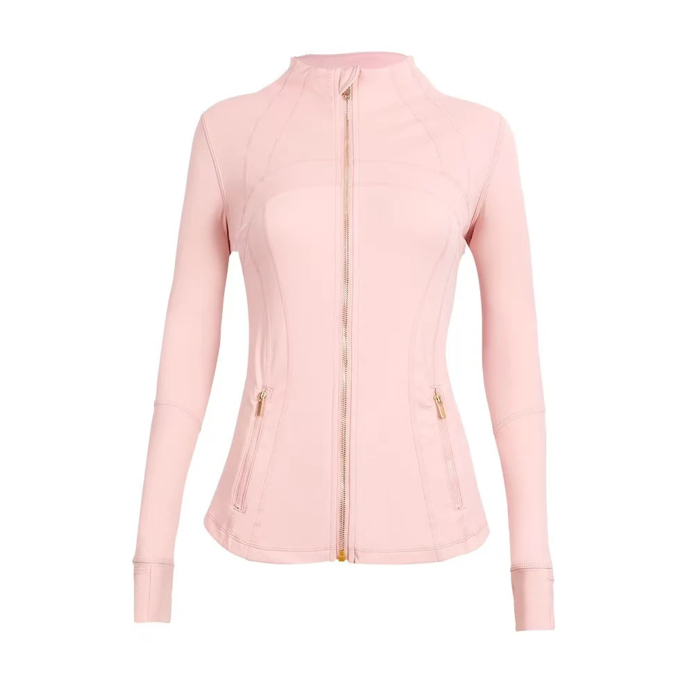 Lulu Women's Lightweight Buttery Soft Print Long Sleeve Gym Training Fitness Outerwear 2-Piece Jacket Set