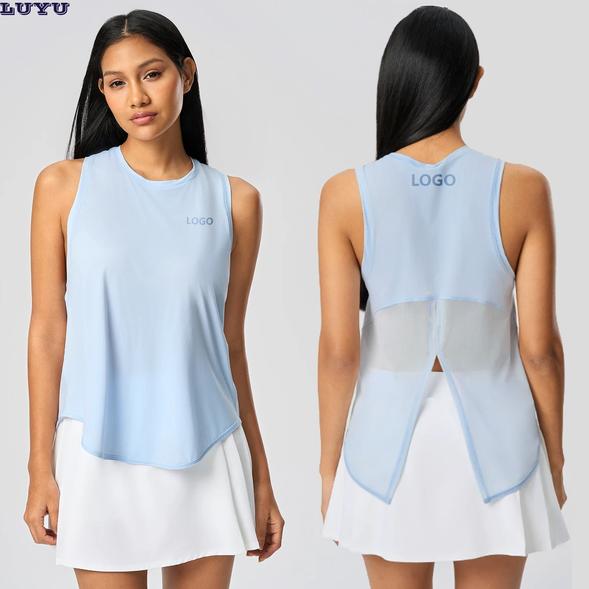 2026 Women's Quick-Dry Sports Tank Top Loose Fit Breathable Sleeveless Top for Yoga Running Gym