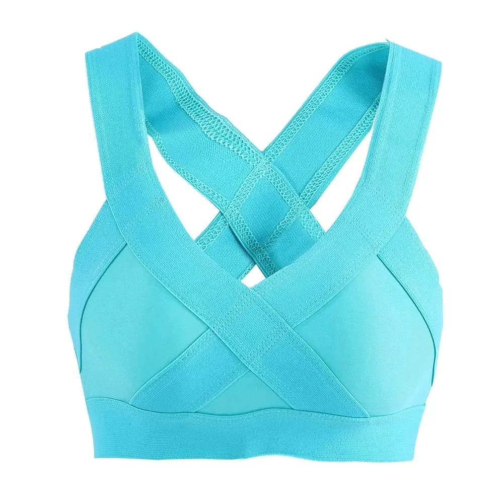 High Quality Lightweight Breathable Custom Made Women's Sports Bra OEM Design Sexy Yoga Set Logo on Front Girls Wholesale Rate