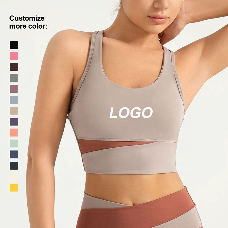Women's XL High-Waist Abdominal Compression Yoga Top Breathable Shockproof Fitness Clothing Hip Lift Comfortable Sports Bras