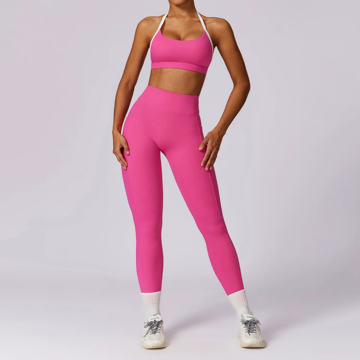 New Neck Shock-proof Back Lulu Yoga Bra Quick-drying Lulu Sports Underwear High-intensity Running Fitness Lulu Yoga Vest