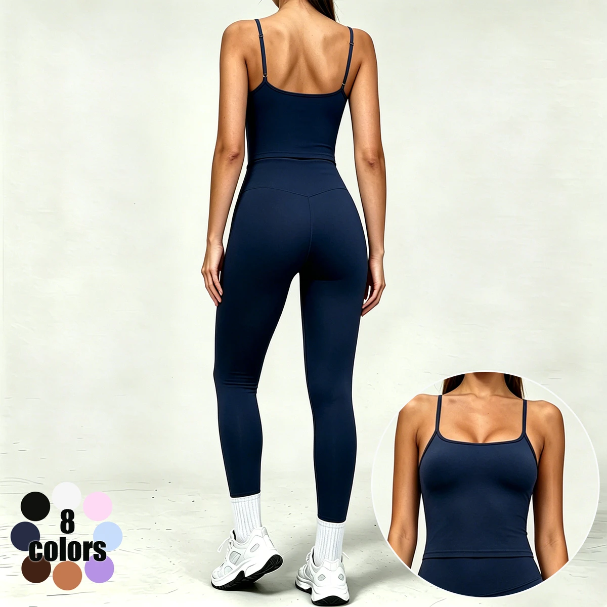 ABX8001-1+ACK8001 OEM ODM Custom Women Gym Clothes Breathable Quick Dry Exercise Yoga Set High Stretch Women Activewear Sets