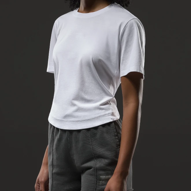 Birch Studio Japan: Longline Sports Bra Built on Recycled Polyester/Spandex Seamless Tubular Knit