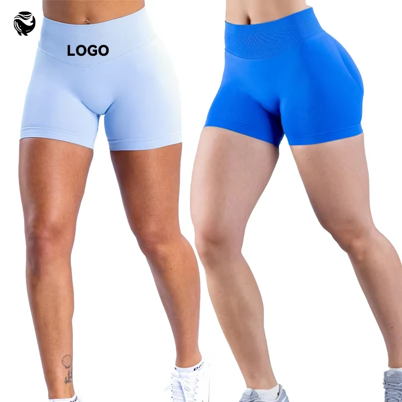 Seamless 3/4 Low-Rise Yoga Shorts for Women, Butt-Lifting Perfect for Fitness and Sports
