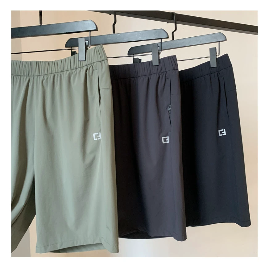 Wholesale Summer Quick Dry Elastic Lightweight Breathable Elastic Waist Fitness Sports Shorts Plus Size Men's Shorts