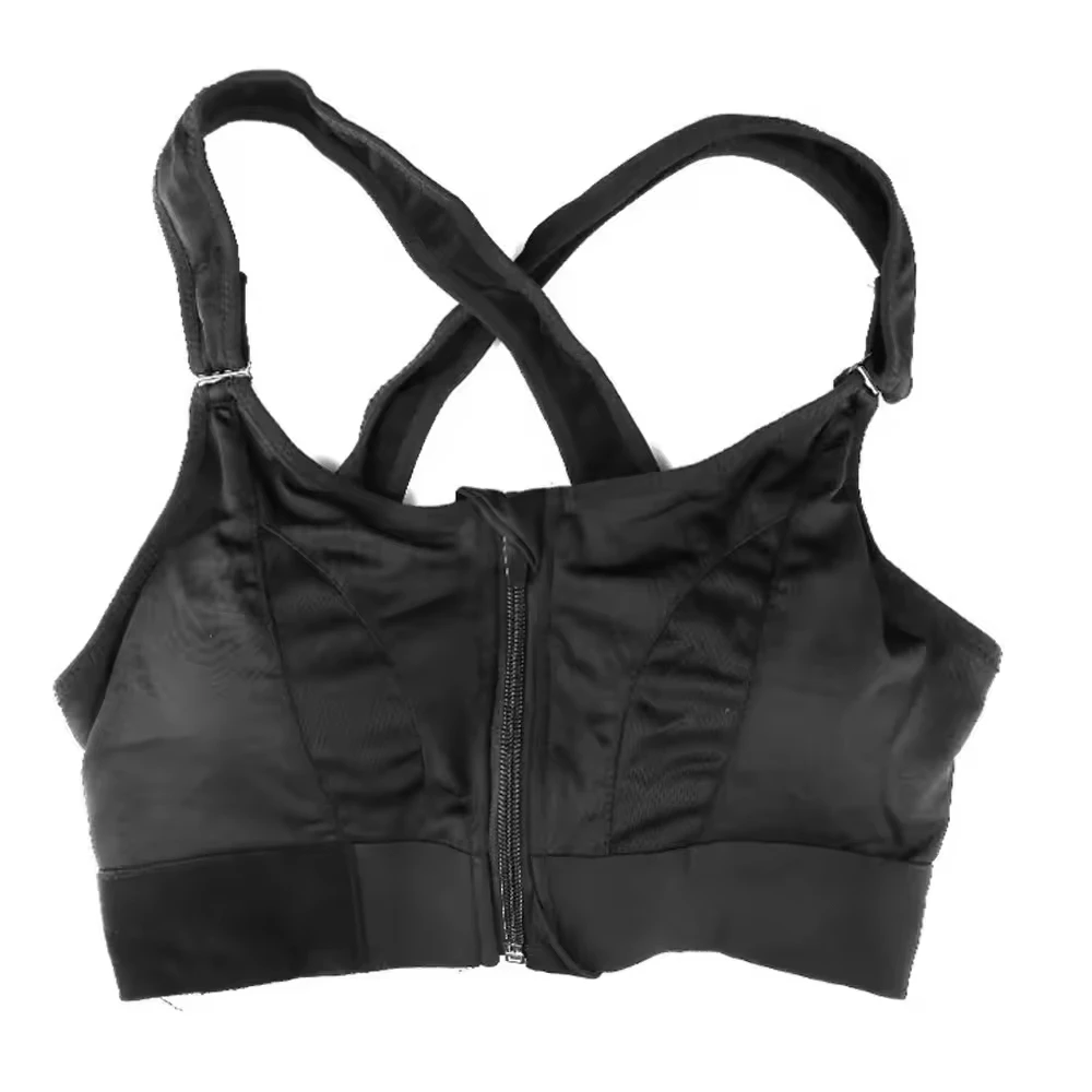 Hot Selling Custom Size Plus Size Women's Reversible High Support Eco-Friendly Lightweight Yoga Fitness Workout Sports Bra Front