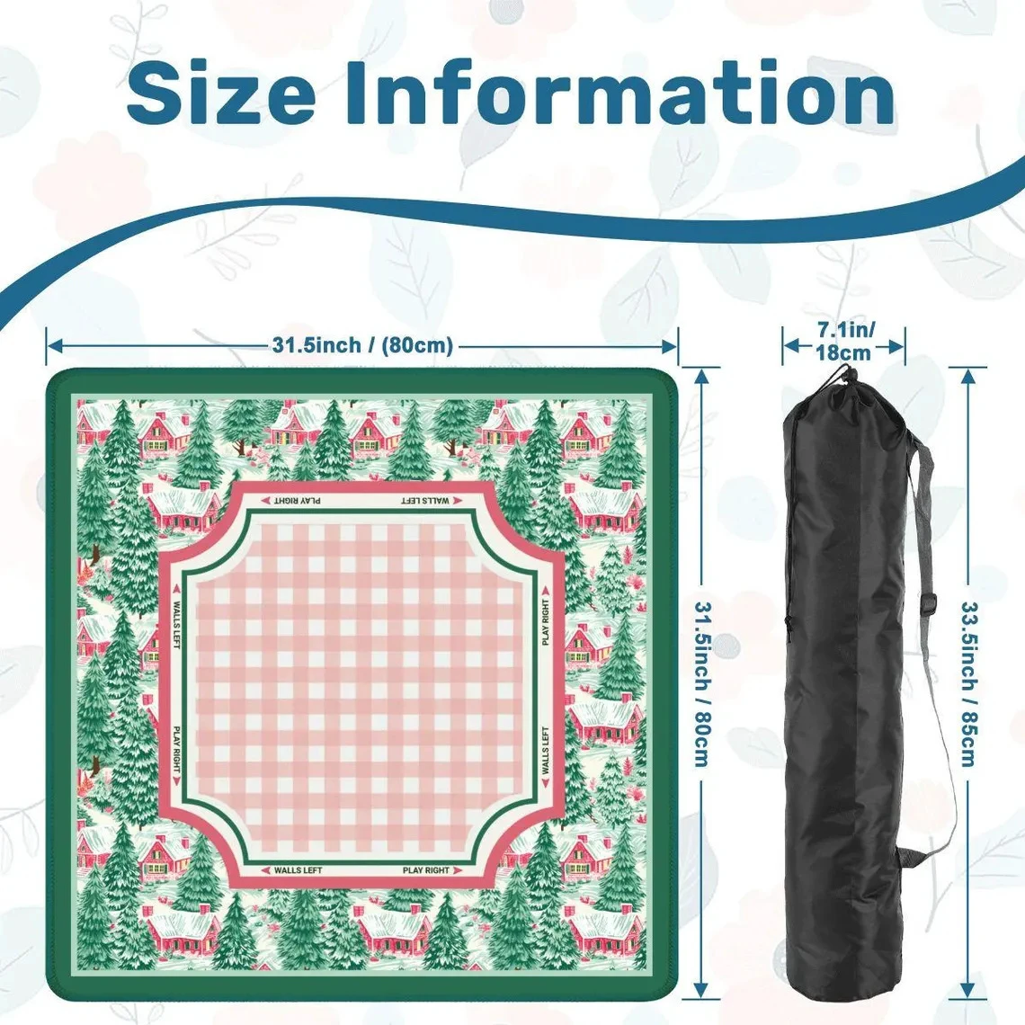 Anma Modern European American Indoor Mahjong Mat Smooth Waterproof Non-slip Durable Eco-Friendly Comfortable Gym 4