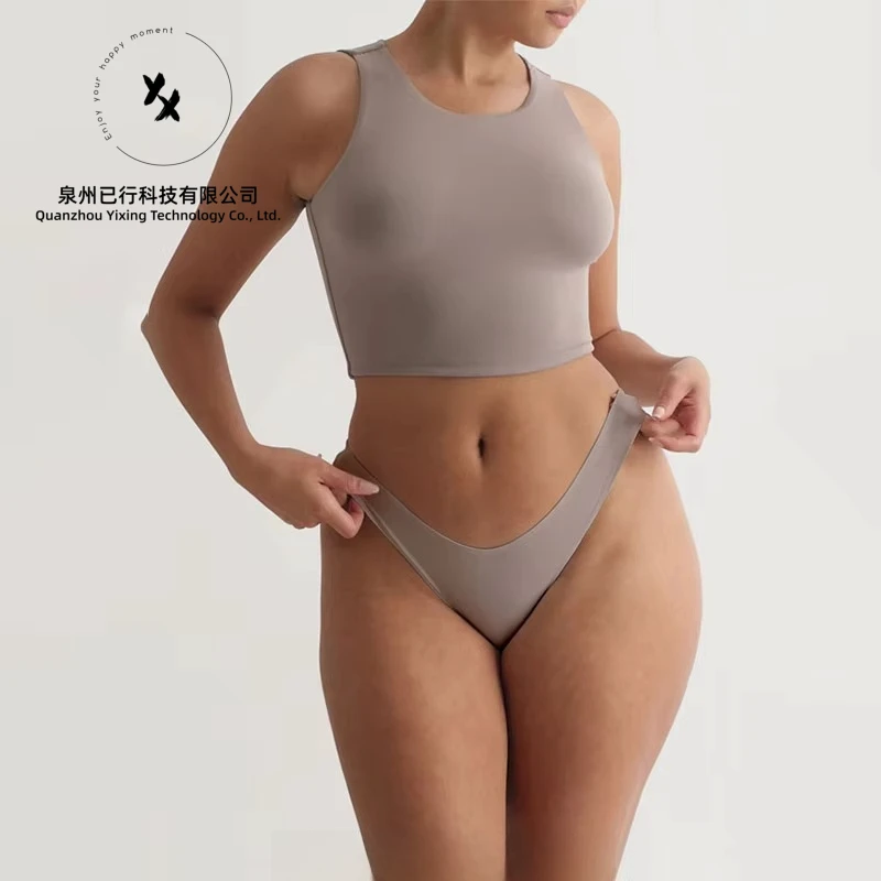 Custom Stretchy Full Back Athletic Polyester Spandex Round Neck Cropped Summer Women Shirt Crop Top Yoga Top