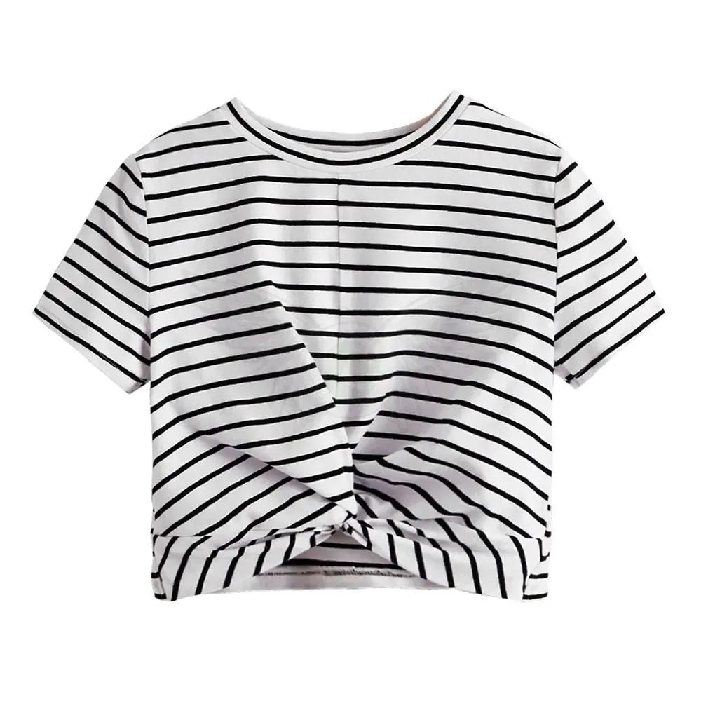 New Latest Arrival Wholesale Price High Quality Plus Size Women Crop Top t Shirt 2026 Cotton Fleece Jersey Material