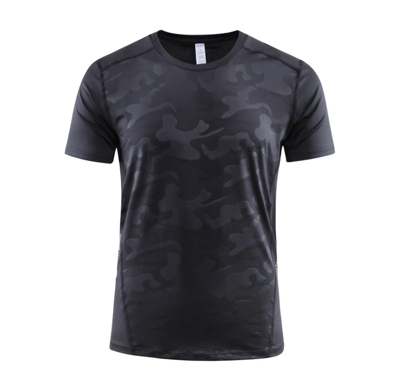 New Breathable Muscle Men's Gym Wear Clothing Workout Fitness Gym Sport Running Short Sleeve t Shirt
