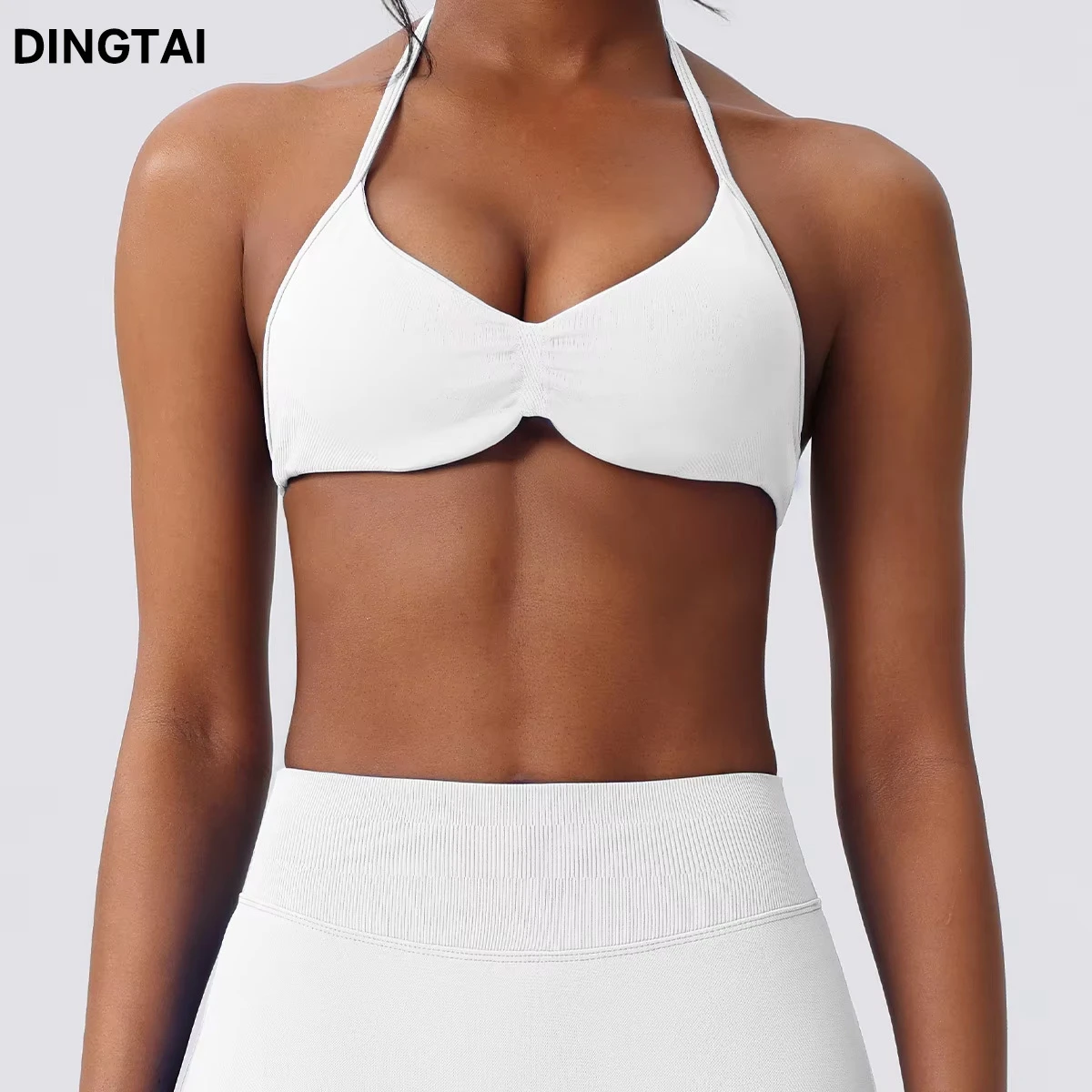 Private Label Wholesale Seamless Yoga Fitness Racer Back Sports Bra Yoga Wear Bra for Women
