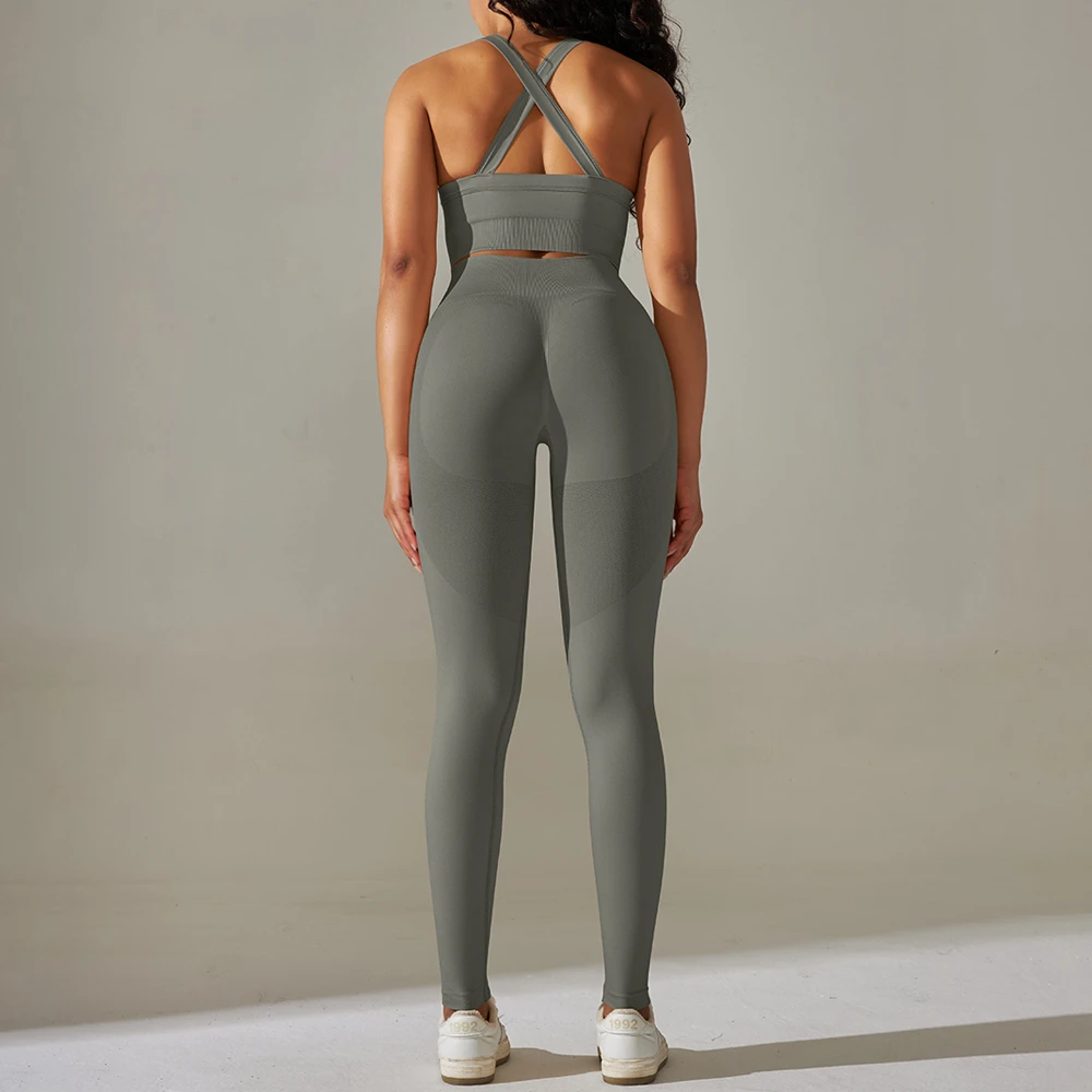 Seamless Yoga Wear Sets Outfit for Women 2 Piece Fitness & Yoga Wear Gym Sportswear