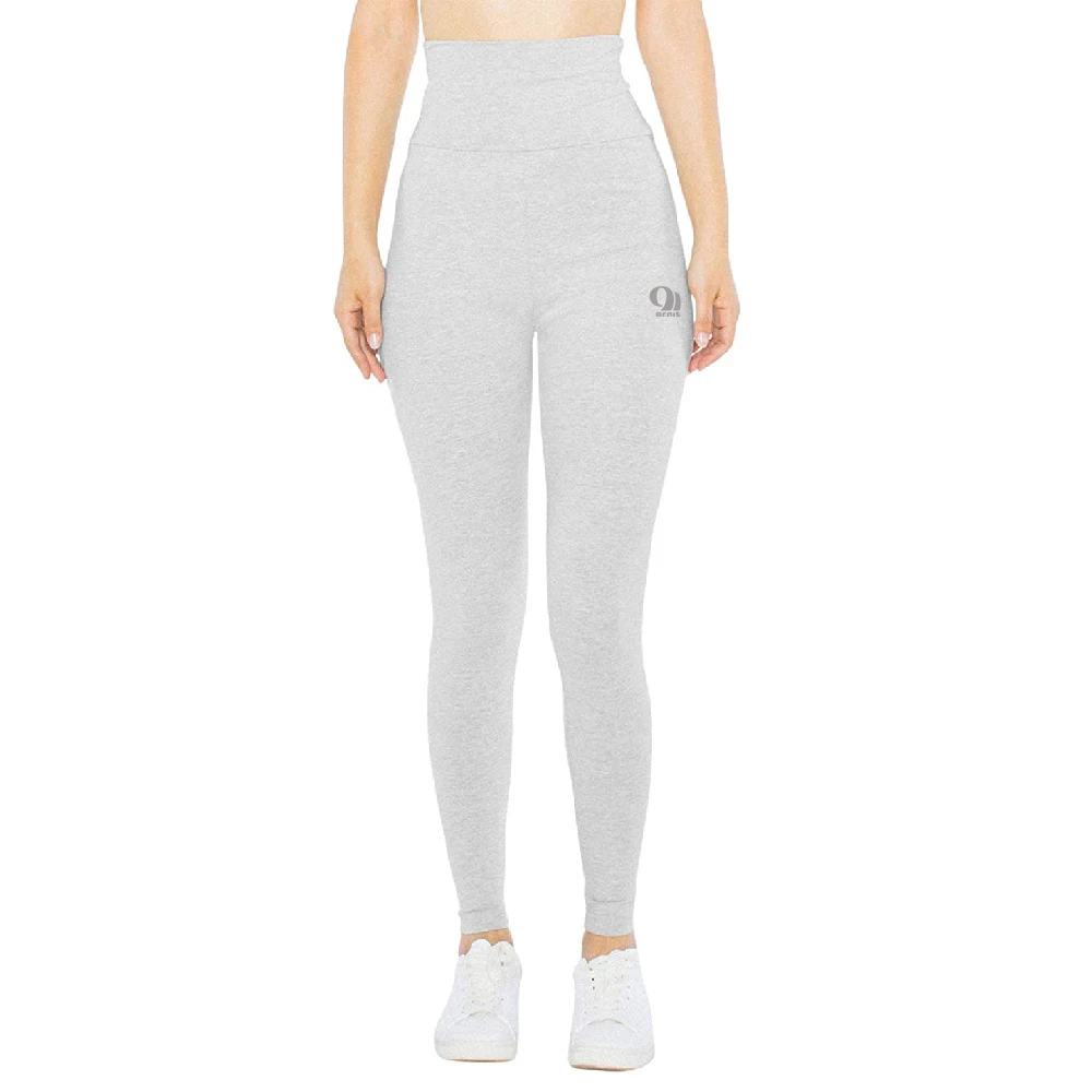 Women's Mid Waist Anti-Bacterial Breathable Comfortable Seamless Cotton/Bamboo Knitted Workout Yoga Leggings Custom Logo High