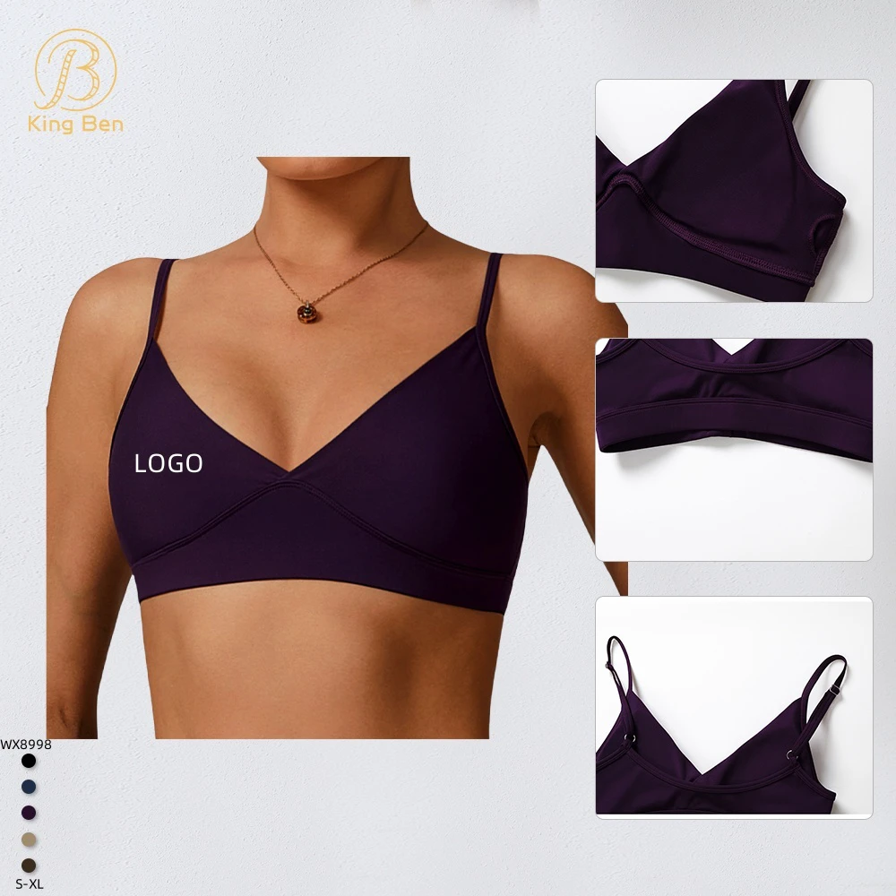 Hot-selling Recycled Beautiful Back Yoga Bra Running Sports Underwear Tight Quick-drying Fitness Women's Top