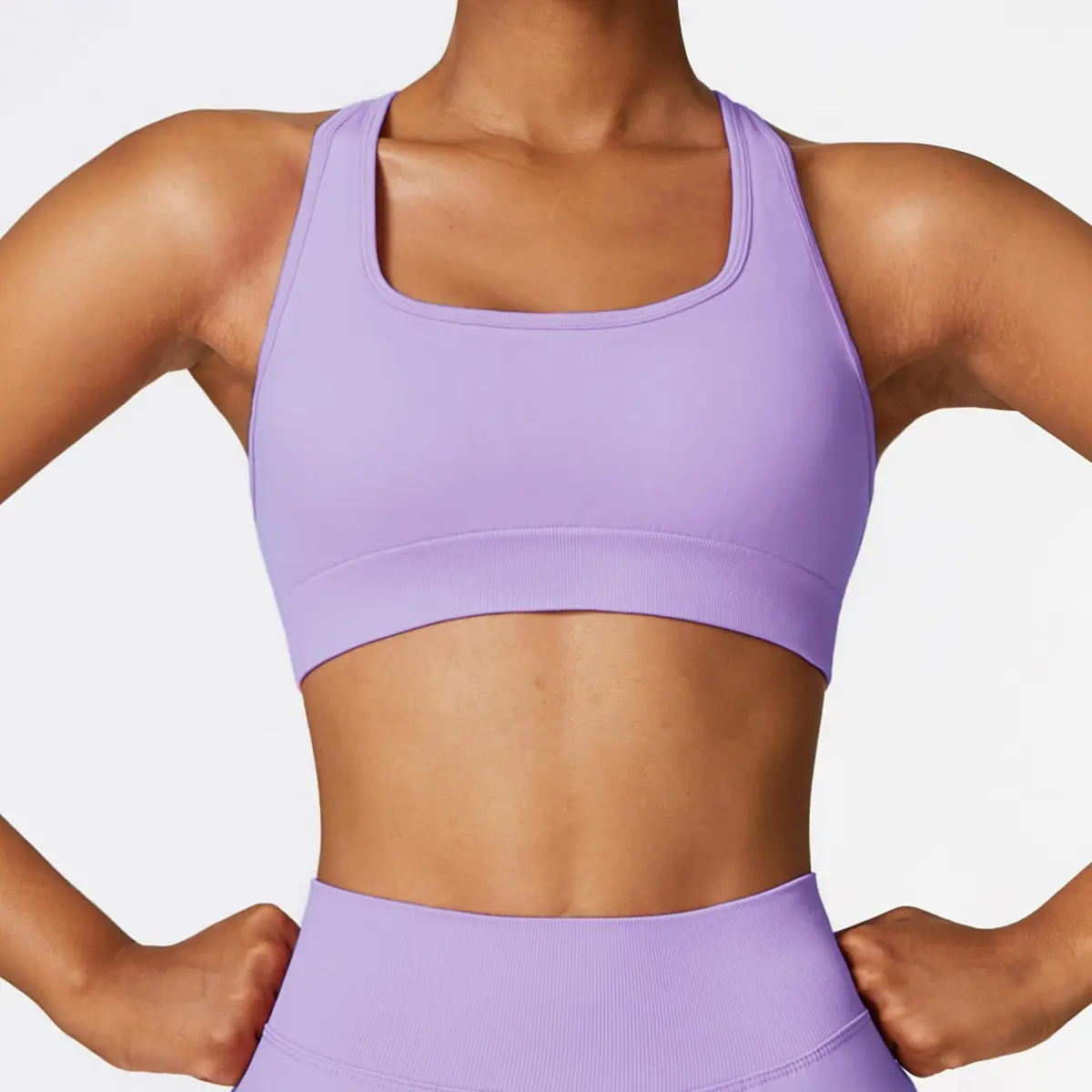 Seamless Back Yoga Bra High Strength Running Fitness Top Shock-proof Tight Sports Vest