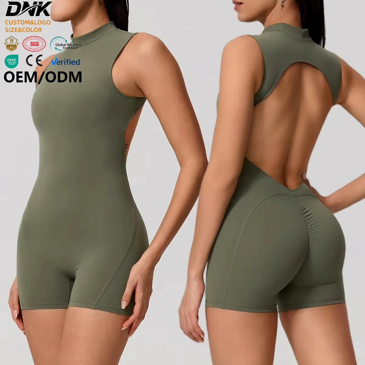 LT06 Women's Sleeveless Back Hollow Jumpsuit Female Sports Suit Fitness Yoga Clothing Peach Hipo Gym Overalls 1 Pcs