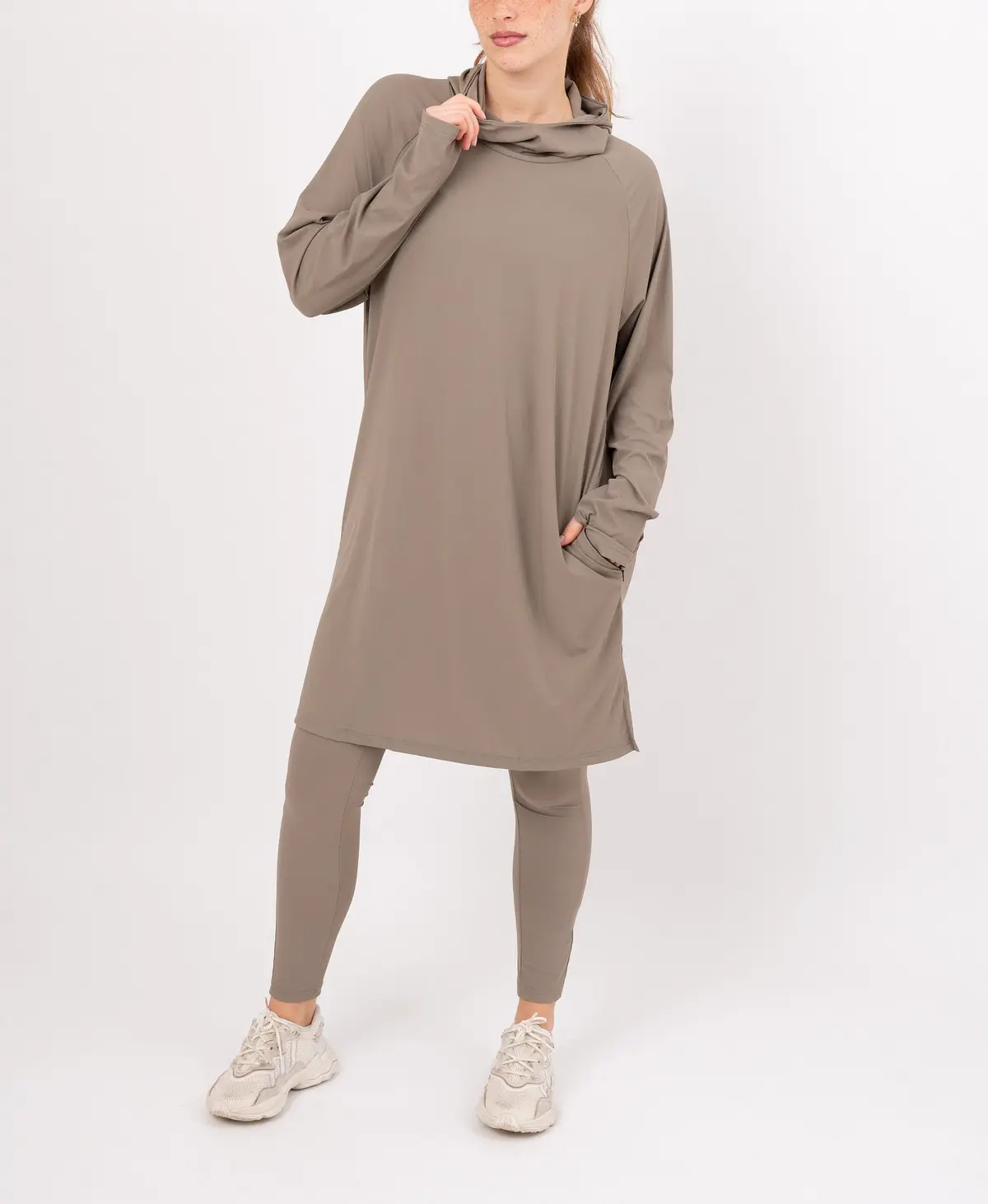 Custom Women's Long Sleeve Exercise Shirt Oversize Seamless Fitness Yoga Top Plus Size Islamic Muslim Style Breathable
