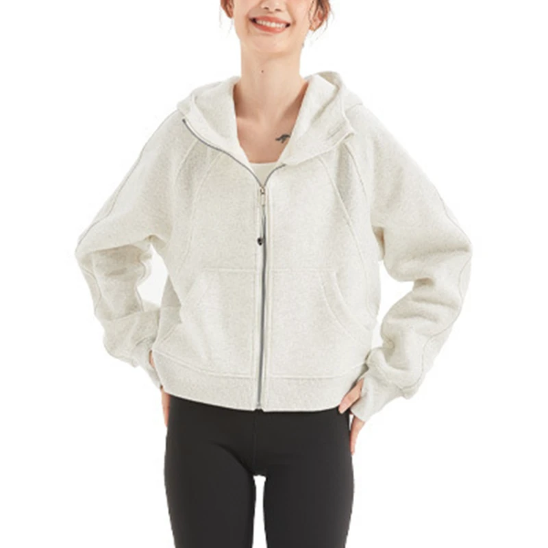 New Products High Quality Workout Yoga Top Gym Fitness Yoga Long Sleeve Top Sports Hoodie Woman