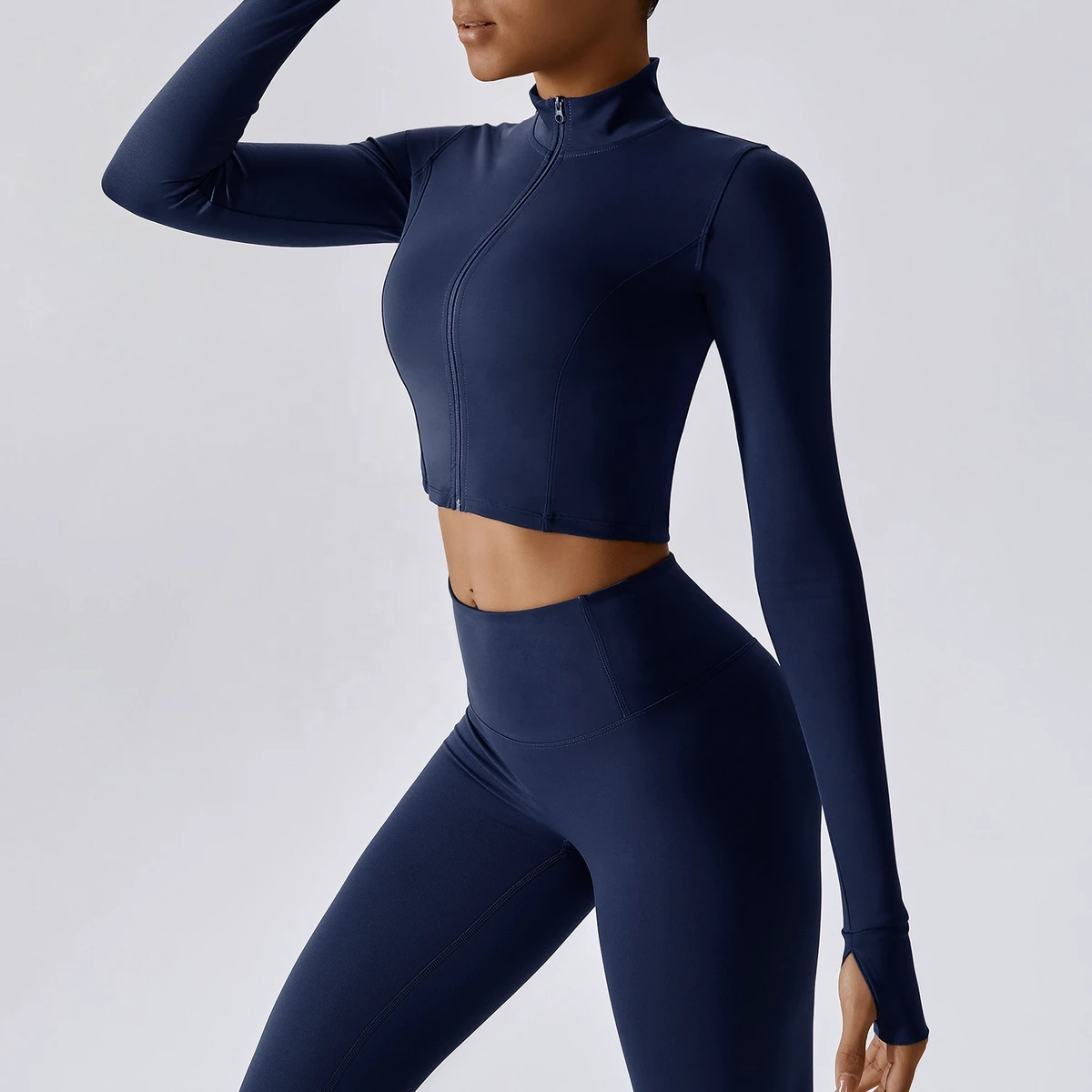 Auralite Active: Recycled Nylon Interlock in use during resistance training and circuit work