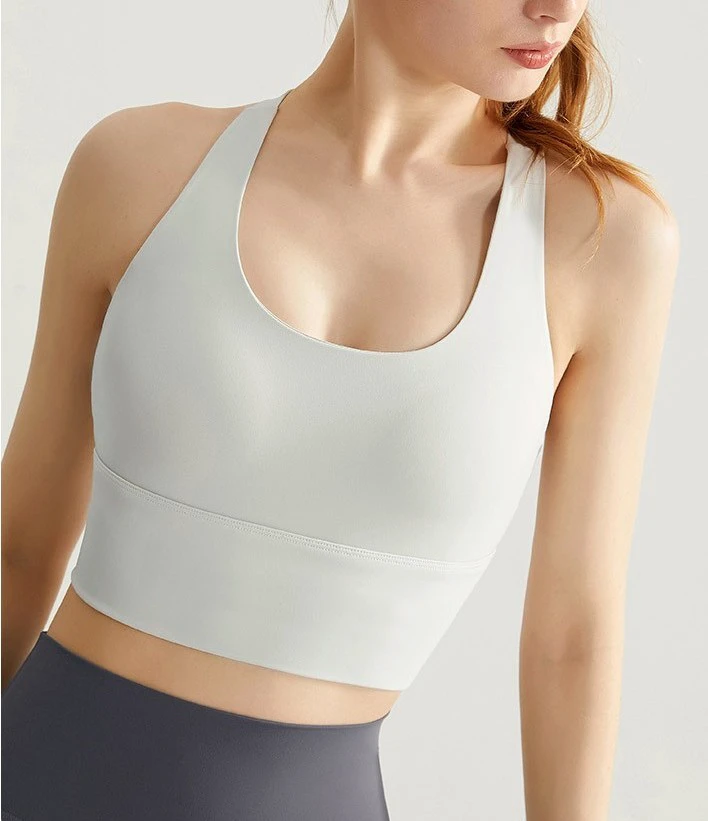 High Quality Comfort Cross Back Yoga Sports Bra for Girls Fitness and High for Impact Exercise Padded Breathable