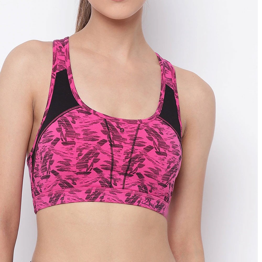 2022 One-Piece Wire Free Breathable Triangle Solid Women's Sports Bra and Panties Set Cotton/Bamboo Fiber