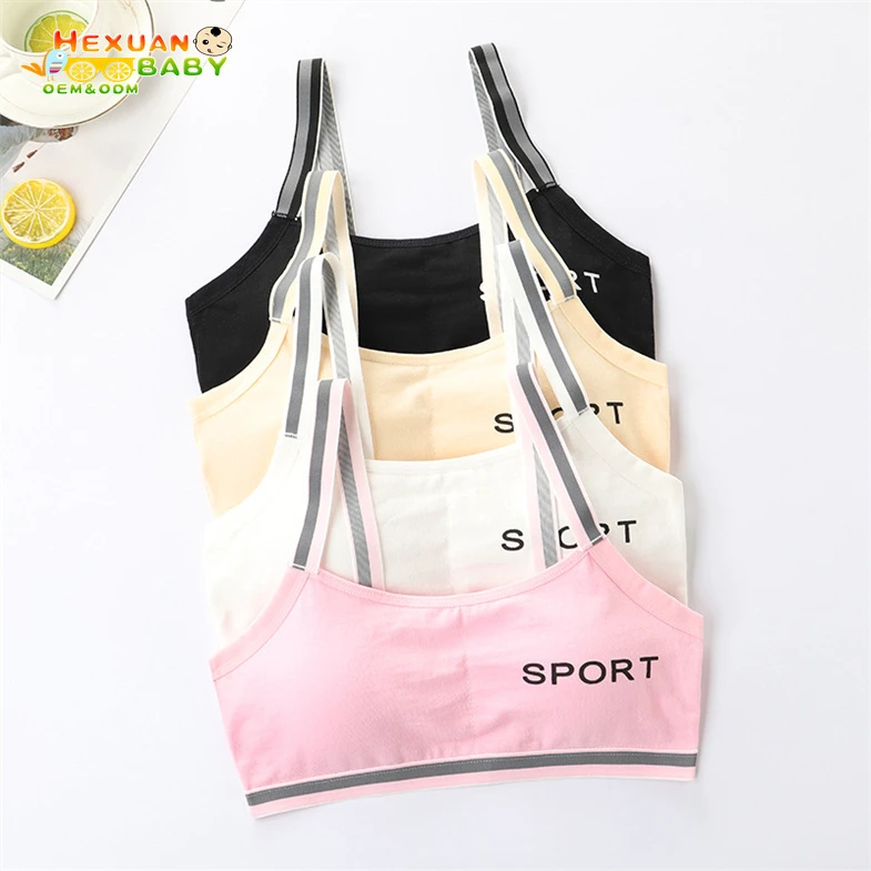 RTS Wholesale Puberty Bra Vest Breathable No Padding Training Bras for Young Girls