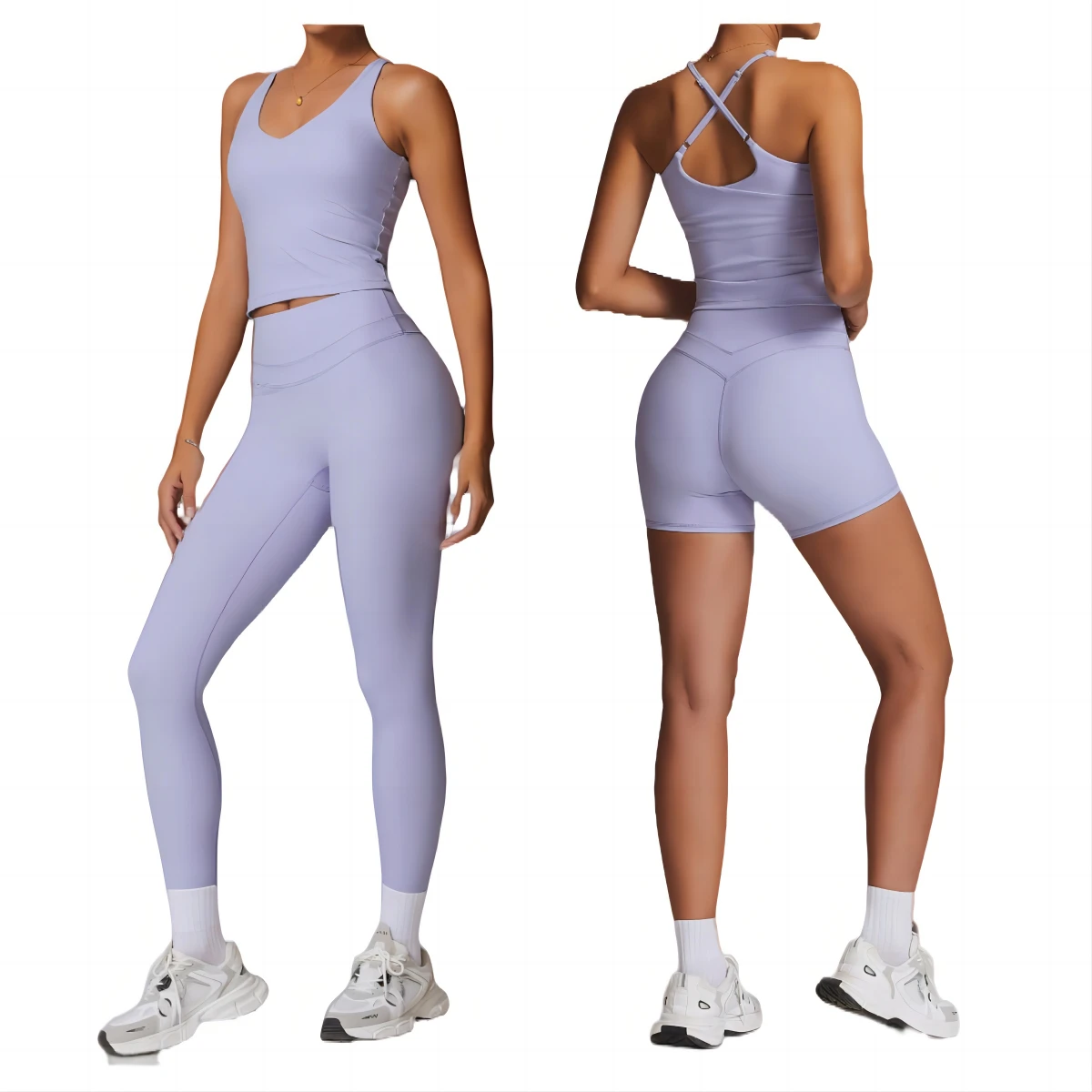 Fitness Yoga Set Sexy Bra Elastic High Waist Leggings Running Shorts Soft Yoga Bra Sets Athletic Wear Suit