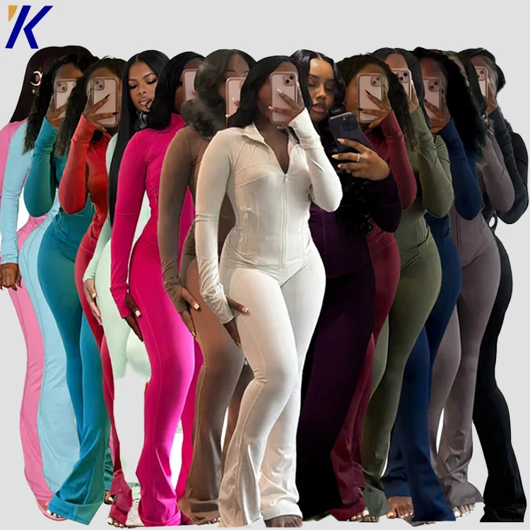 OEM Full Zipper-up Sportswear 2pcs Women Yoga Set Vintage Breathable Colorful Activewear Sports Outfit Gym Fitness Suits